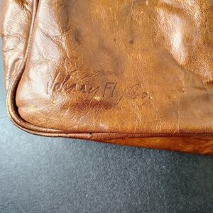 Johnny fly leather Convertible Backpack Messenger brown